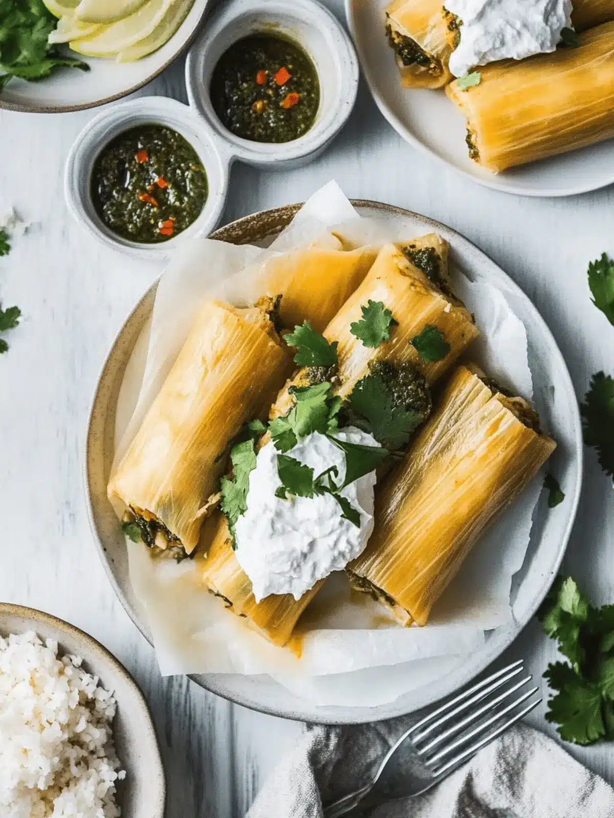 Tamales mit Rajas