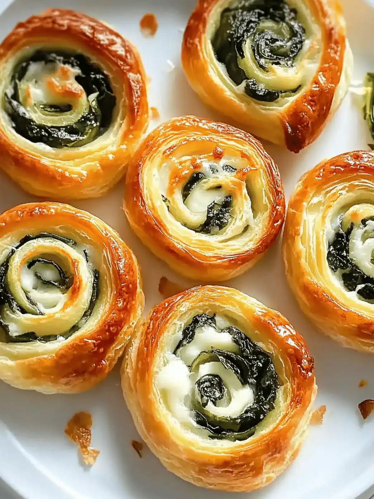 Spinat Feta Schnecken Rezept