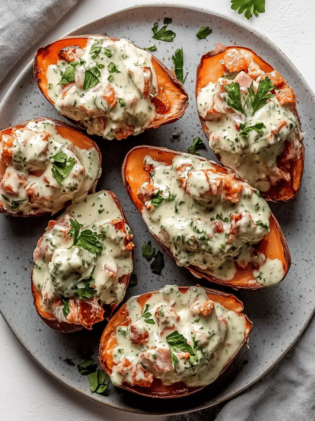Cremige Hühnchen-Pastete Süßkartoffeln für alle 2 Cremige Hühnchen-Pastete Süßkartoffeln