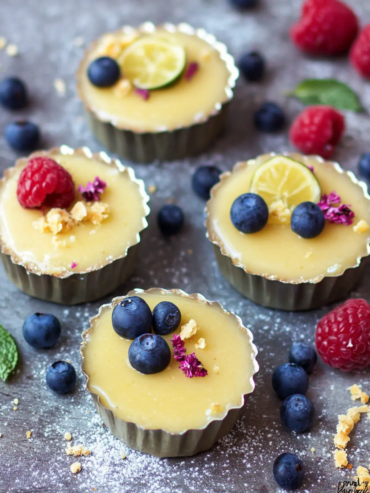 Vegane Pudding-Törtchen für den süßen Genuss 4 Vegane Pudding-Törtchen