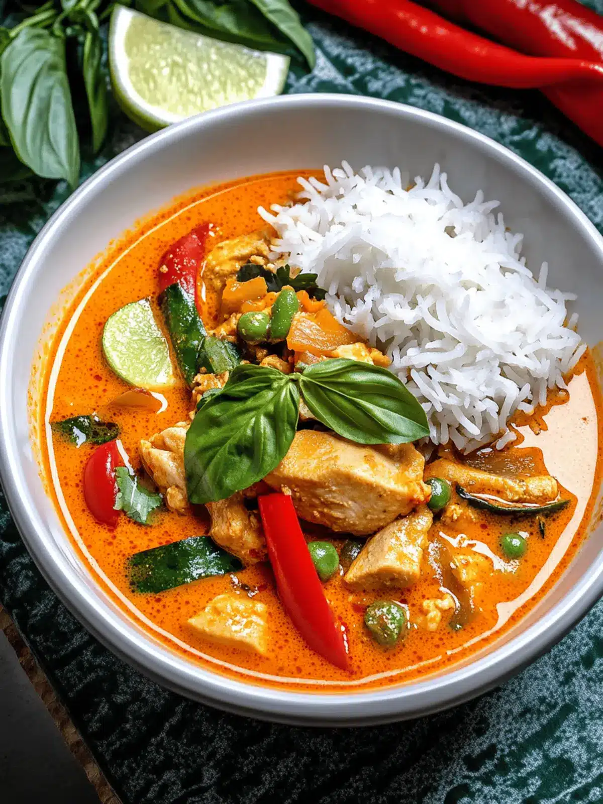 Thai Roter Curry Hähnchen in 25 Minuten zubereiten 4 Thai Roter Curry Hähnchen