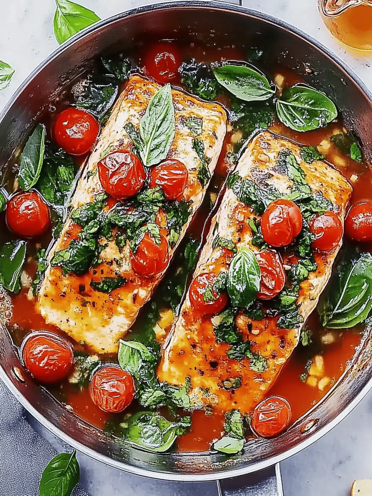 Toskana Knoblauch Lachs mit Spinat und Tomate genießen 4 Toskana Knoblauch Lachs mit Spinat und Tomate