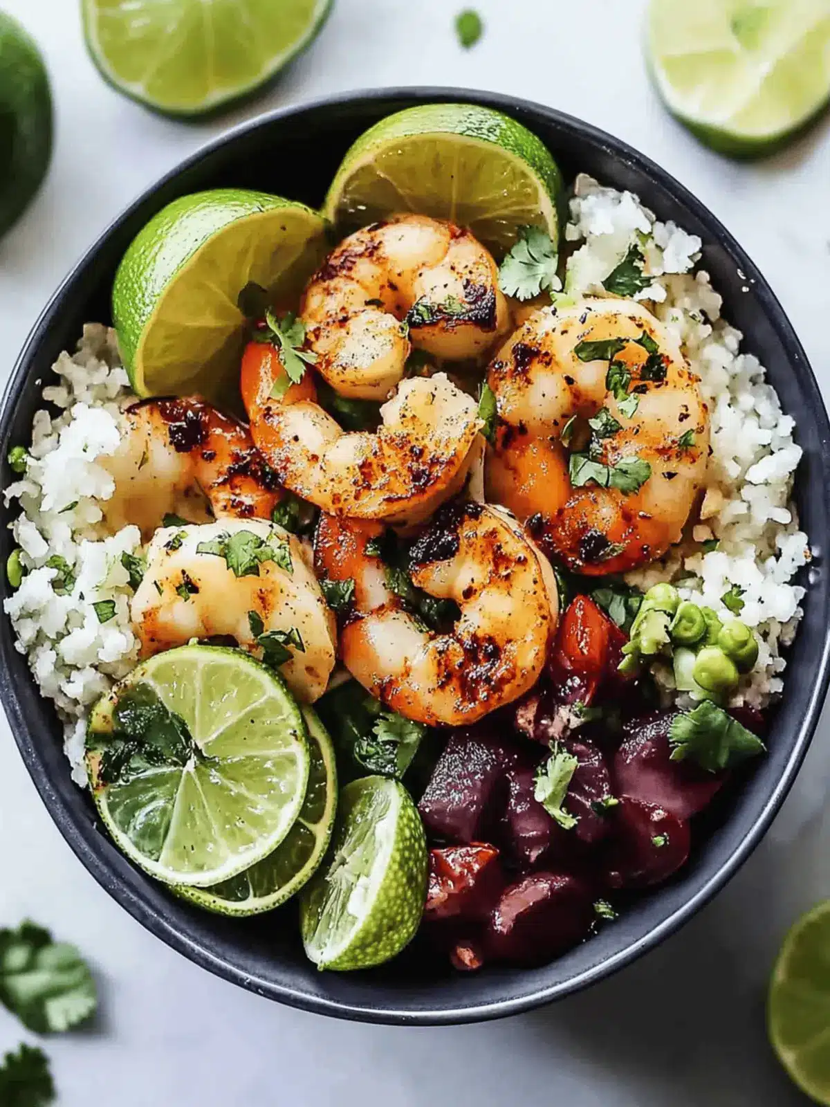 Chipotle Limetten Garnelen Schüssel Rezept