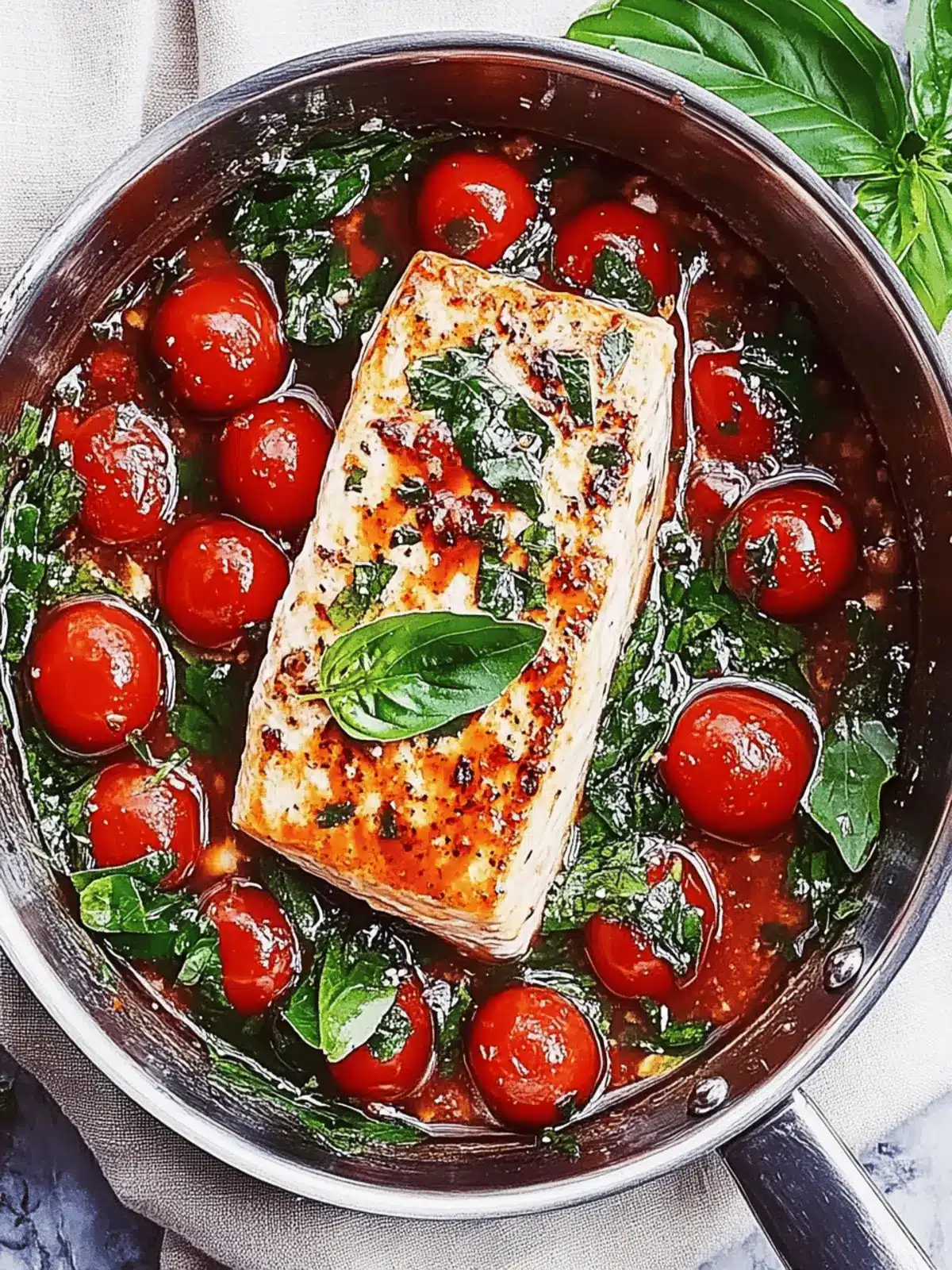 Toskana Knoblauch Lachs mit Spinat und Tomate genießen 3 Toskana Knoblauch Lachs mit Spinat und Tomate