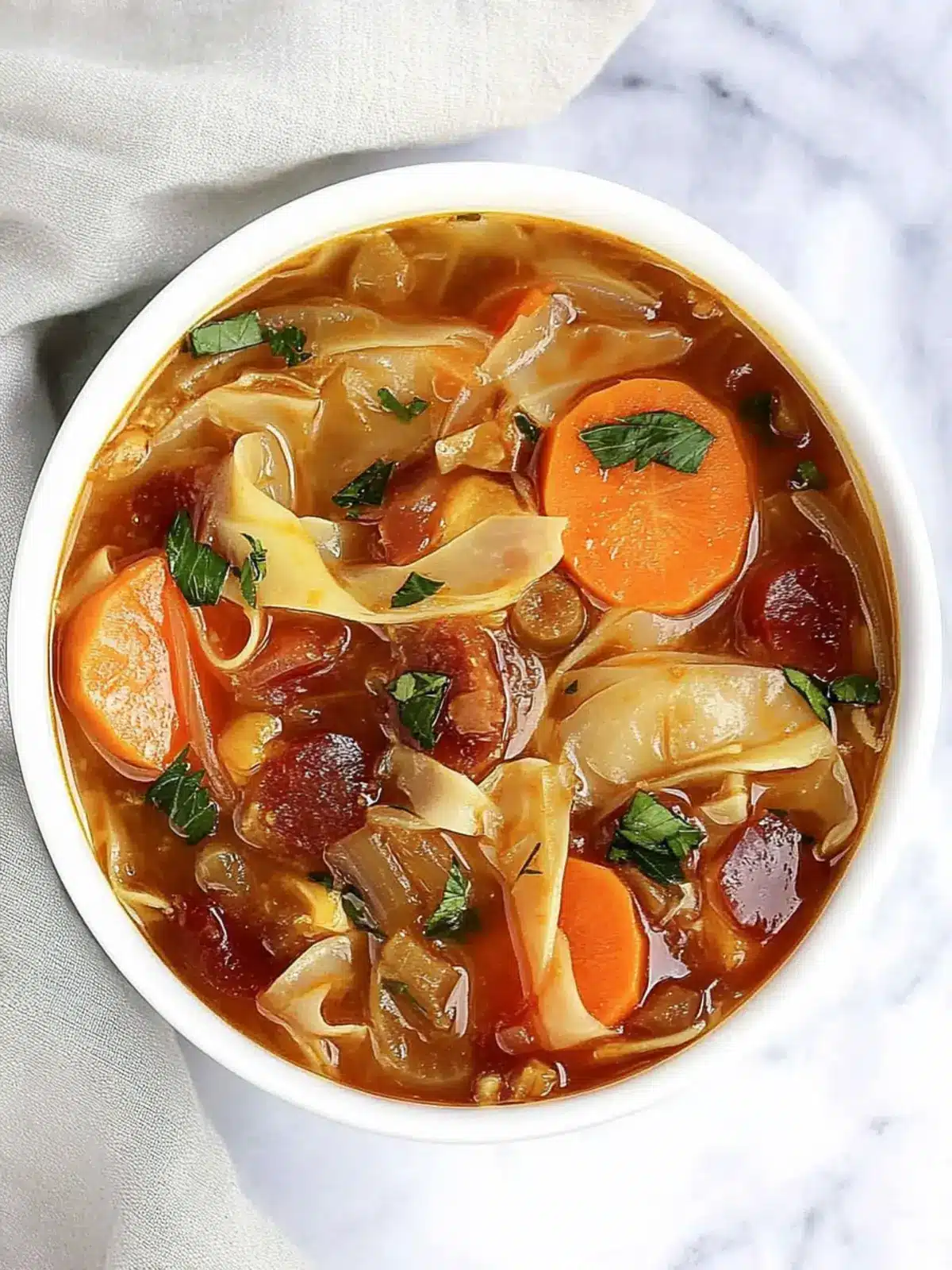 Kohl Suppe mit Wurst für wohlige Momente 4 Kohl Suppe mit Wurst