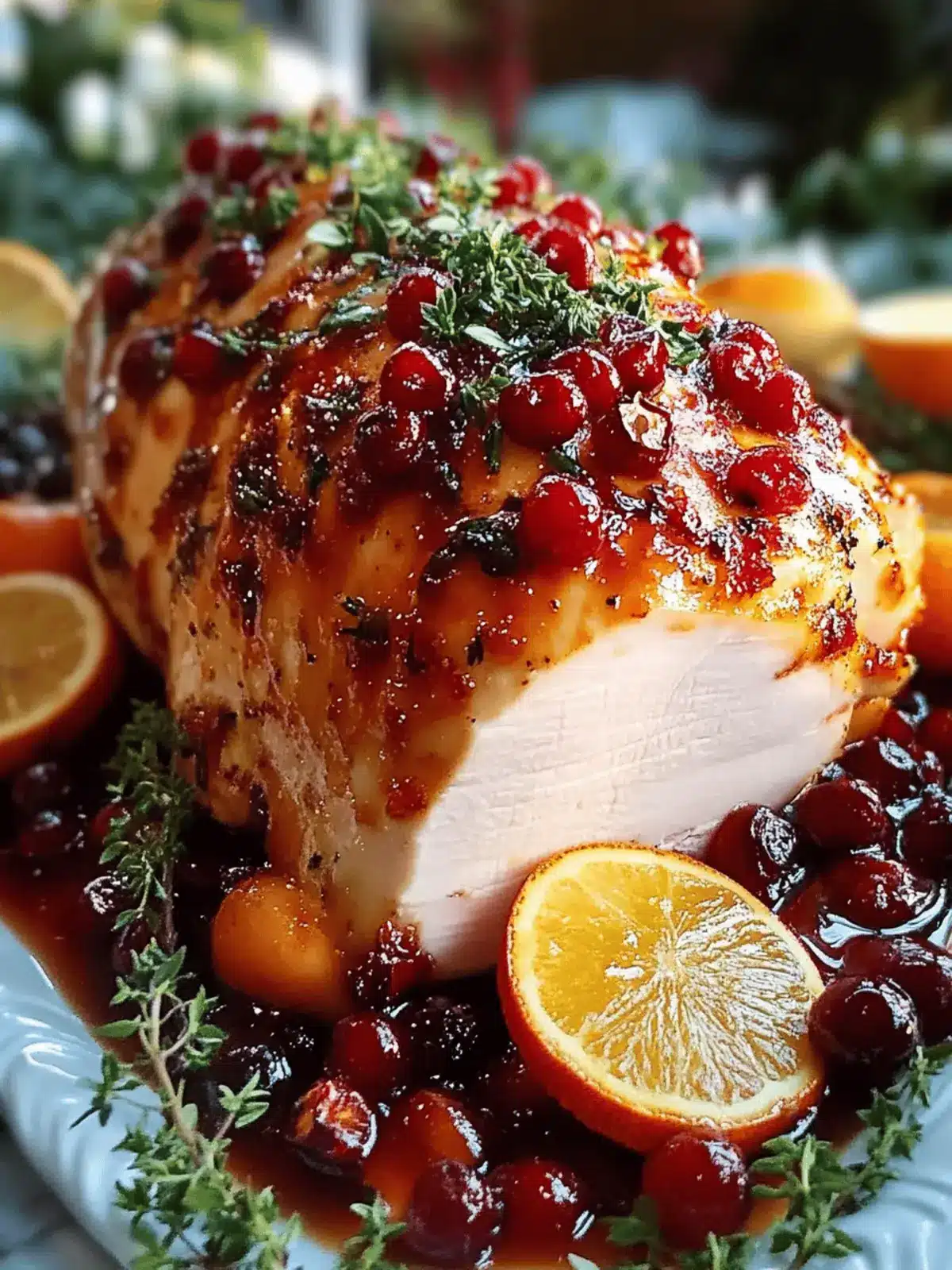 Cranberry Orange Glasierte Pute