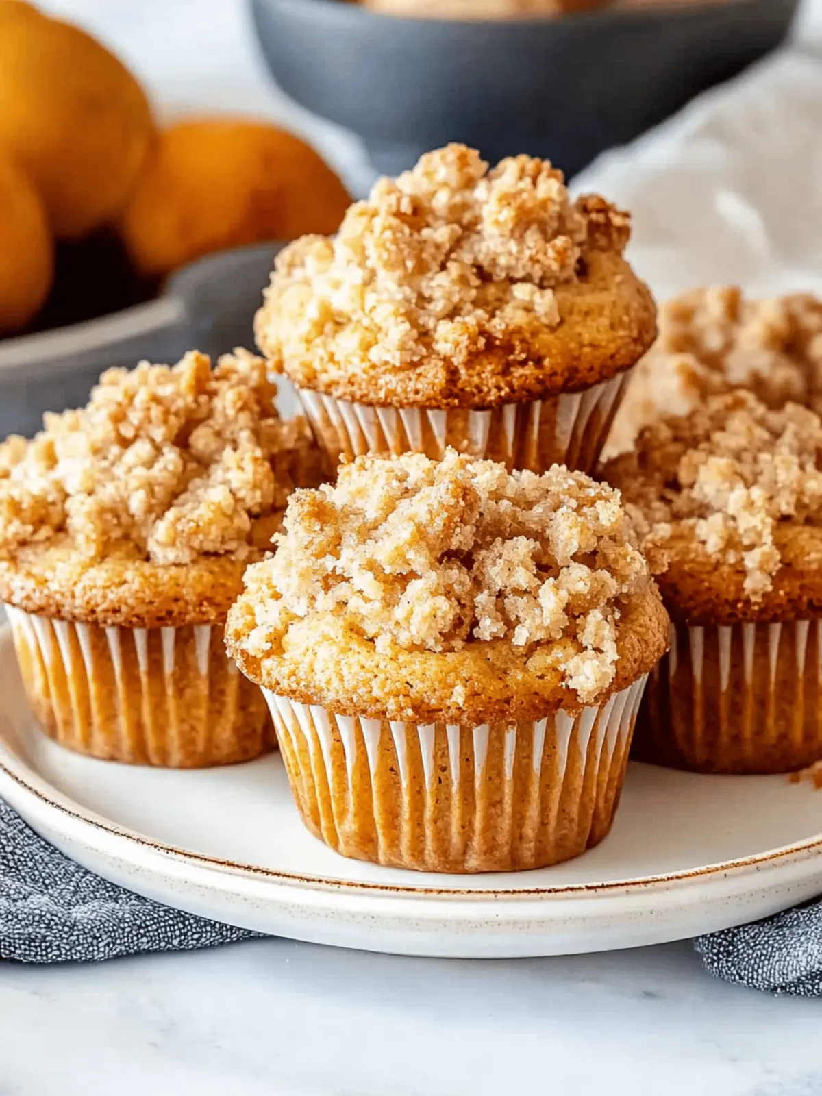Kürbis Streuselmuffins für Herbstzauber 4 Kürbis Streuselmuffins