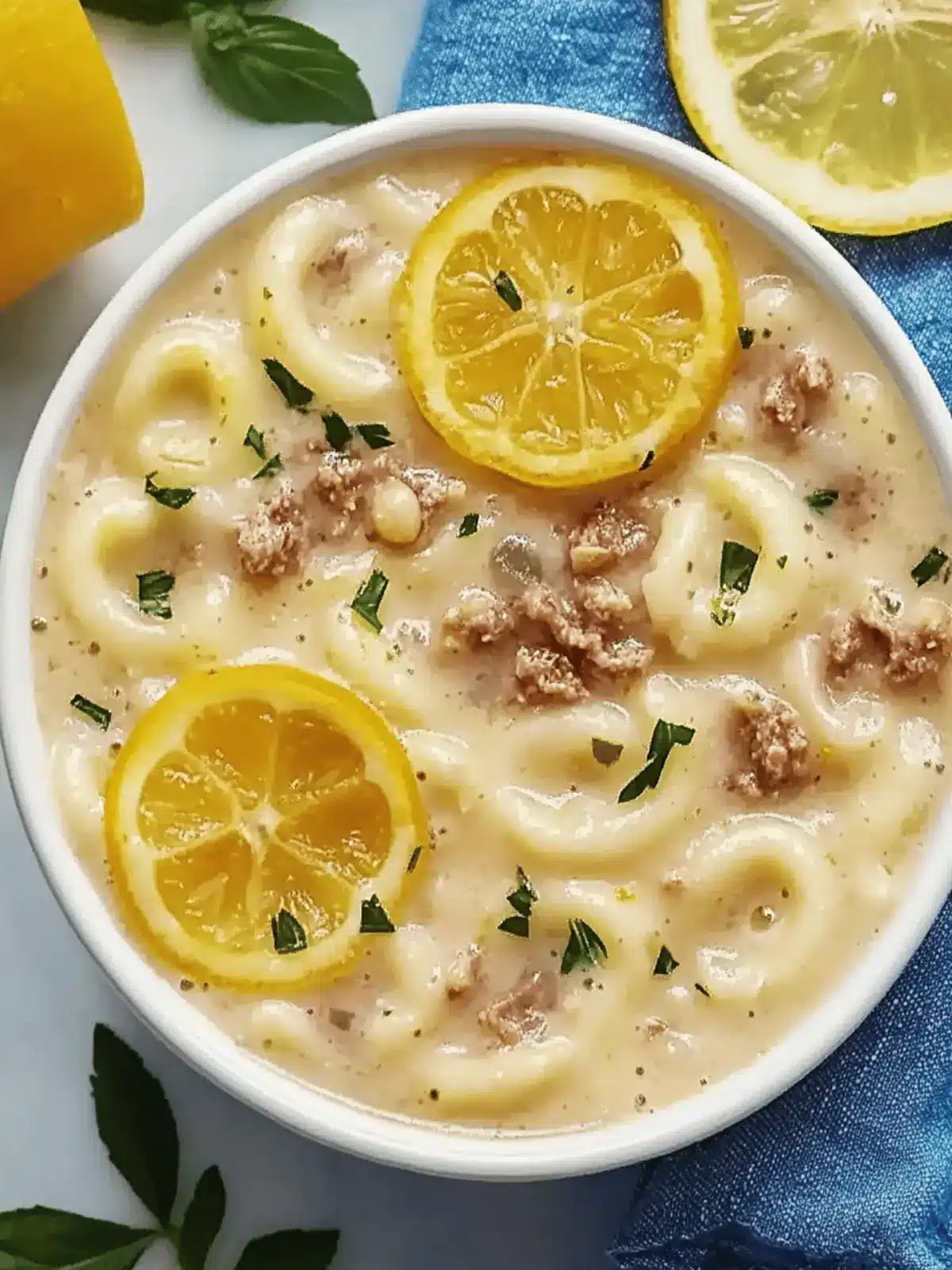 Orzo gefüllte Paprikasuppe Rezept