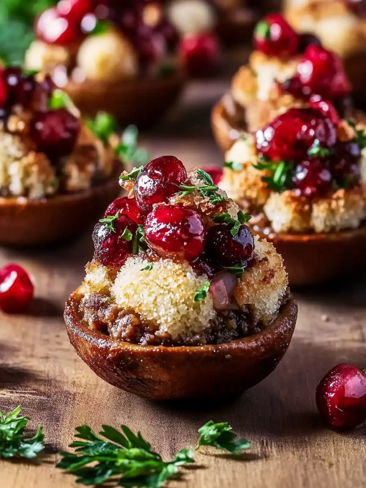 Wurst und Preiselbeer gefüllte Champignons Rezept 4 Wurst und Preiselbeer gefüllte Champignons Rezept