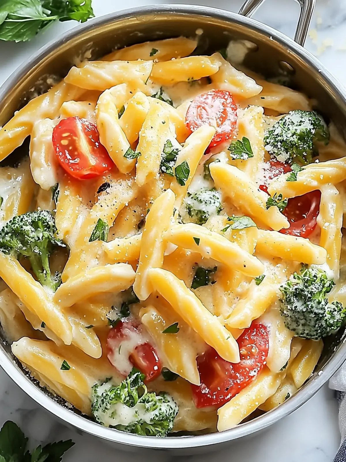 Cremige Pasta Primavera für schnelle Genussmomente 3 Cremige Pasta Primavera