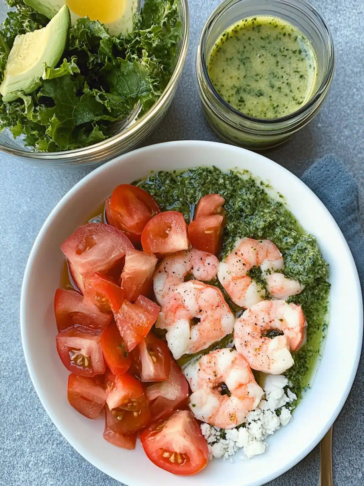 Grüne Göttin Garnelen Salat für gesunde Mahlzeiten 3 Grüne Göttin Garnelen Salat