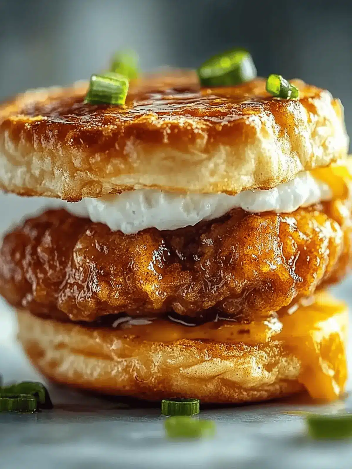 Heiße Honig-Hühnchen-Biskuits