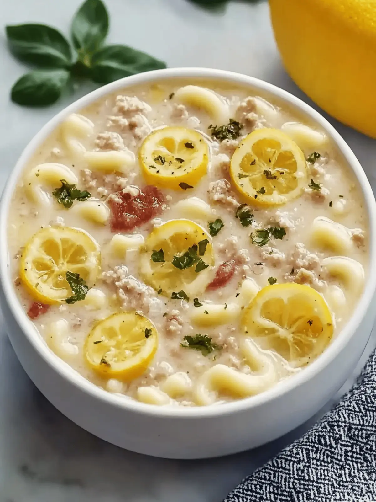 Orzo gefüllte Paprikasuppe Rezept