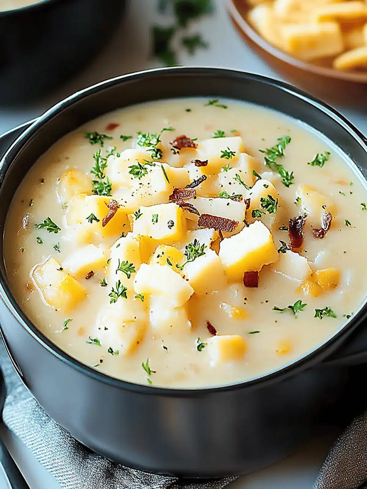 Cremige Loaded Ofenkartoffelsuppe Crockpot Rezept Genuss