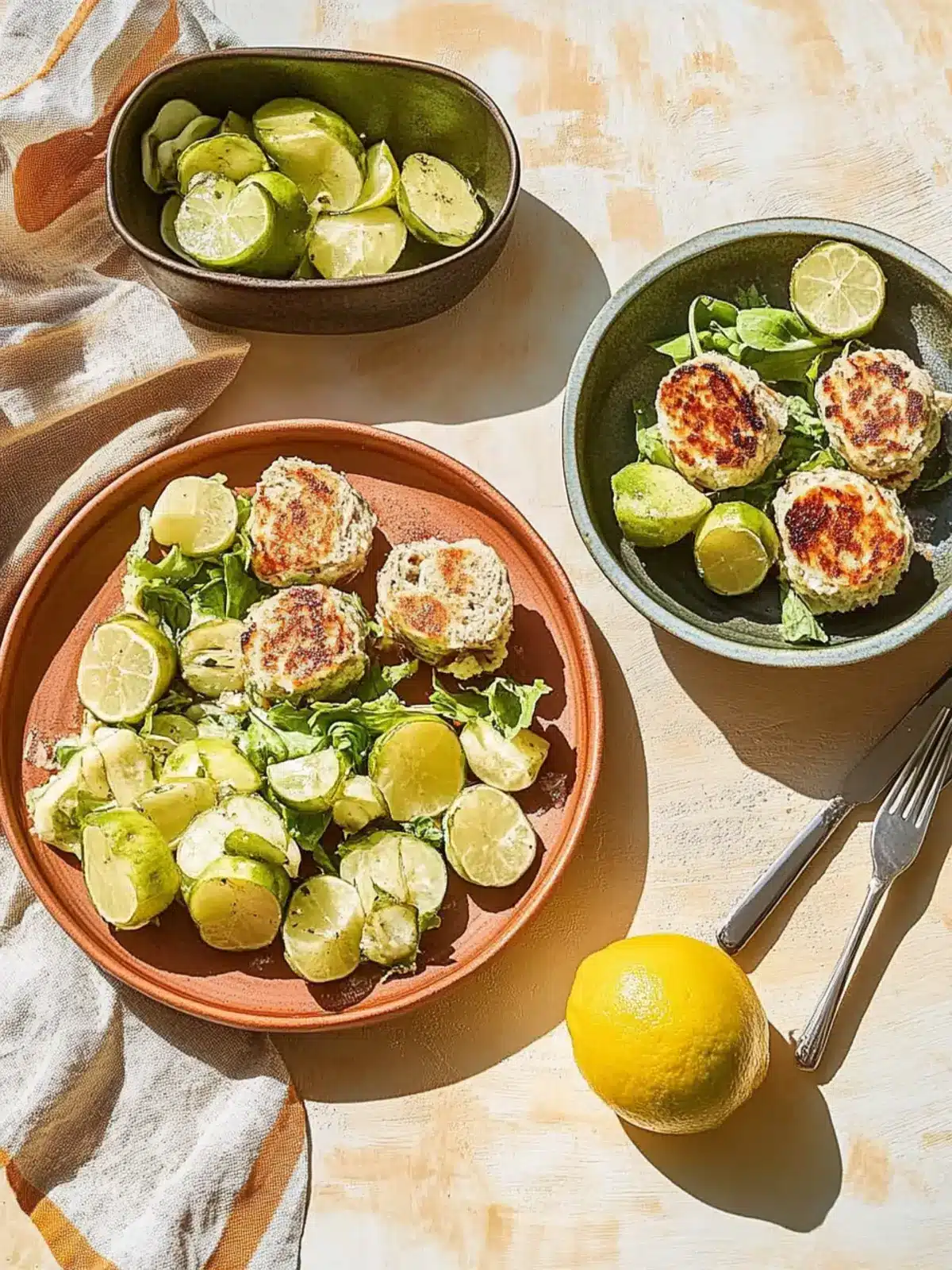 Zucchini- und Gurkensalat mit Honig-Senf-Dressing 5 Zucchini- und Gurkensalat
