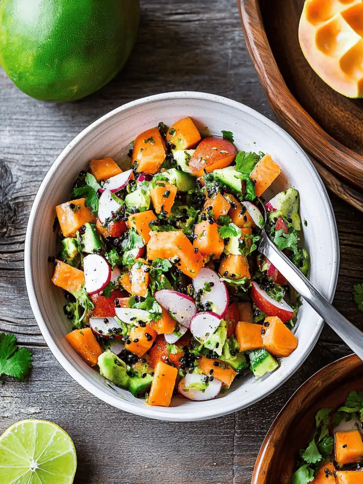 Mexikanischer Papaya-Salat