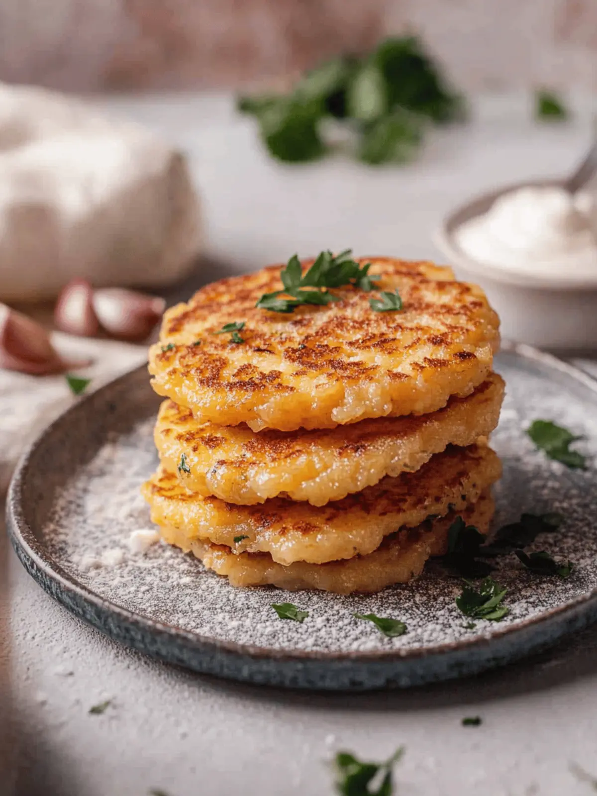 Crispy Blumenkohl Röstis - Low-Carb Genuss 2 Blumenkohl Röstis