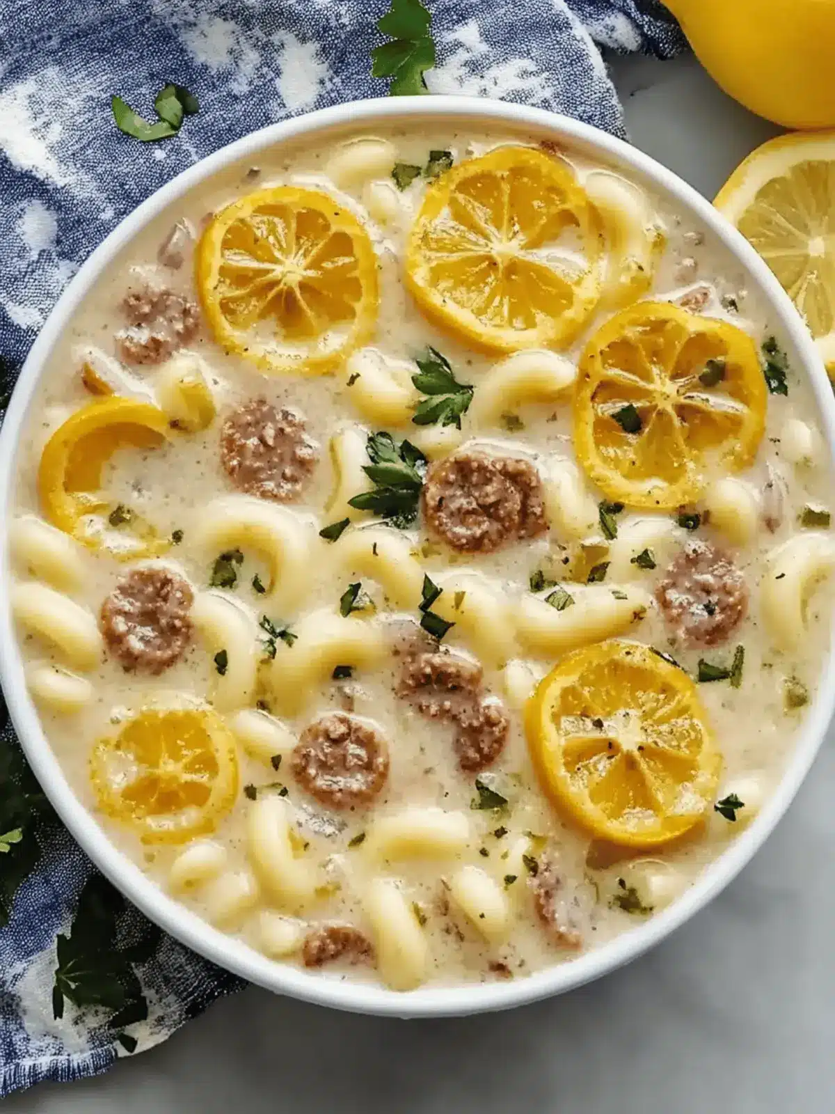 Orzo gefüllte Paprikasuppe Rezept