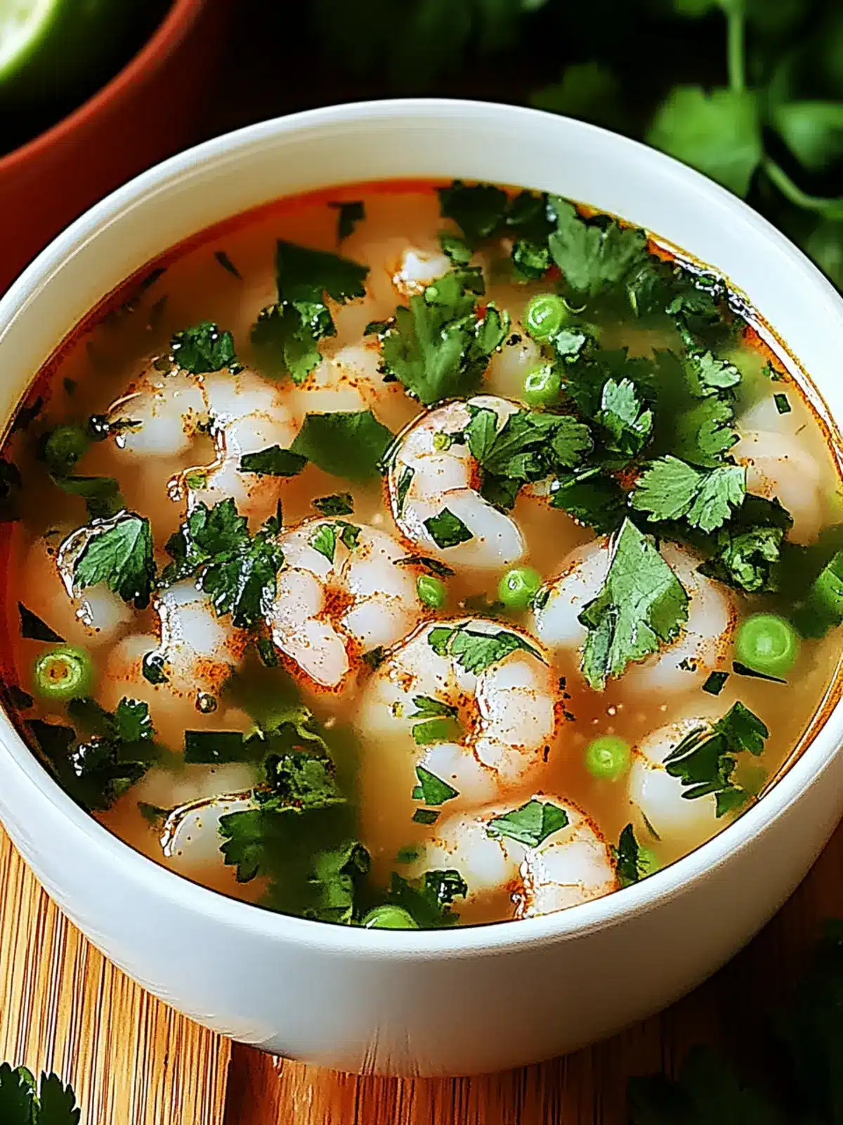 Scharfe Garnelensuppe für schnelle Abende 3 Scharfe Garnelensuppe