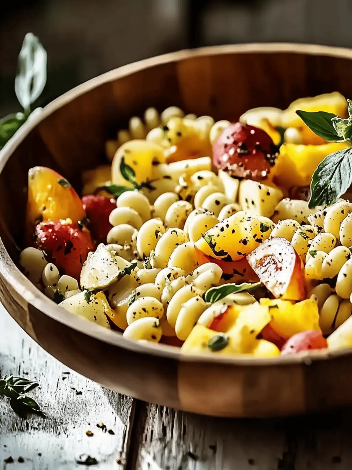 Herbst Apfel Pasta Salat: Schnell und sättigend 4 Herbst Apfel Pasta Salat
