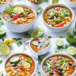 Hühnchen-Fajita-Suppe