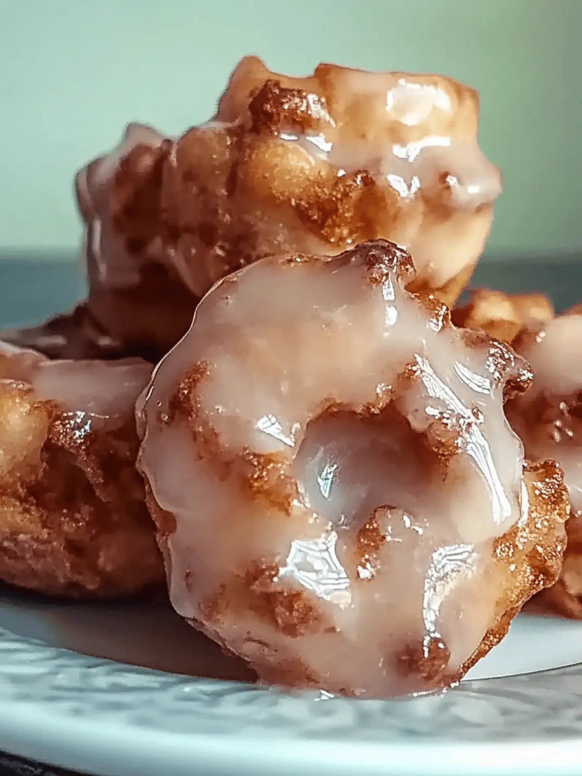 Gebratene Apfelküchlein mit Glasur: Gesund und Lecker 2 Gebratene Apfelküchlein mit Glasur