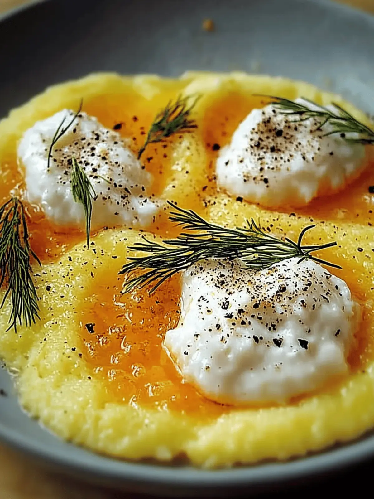Cremige Polenta mit pochierten Eiern – Genuss pur 3 Cremige Polenta mit pochierten Eiern