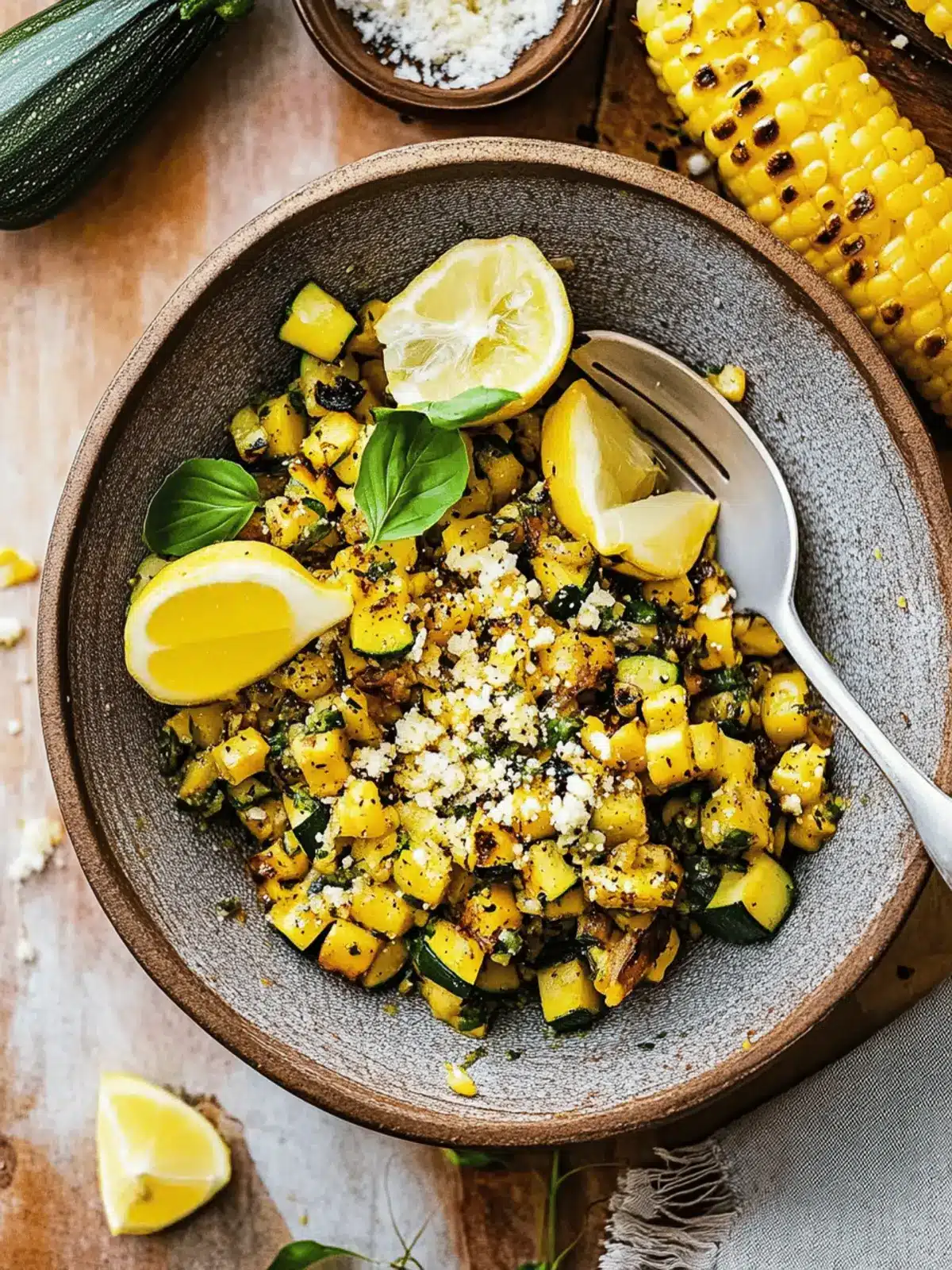 Gegrillter Mais- und Zucchinisalat für den Sommer 4 Gegrillter Mais- und Zucchinisalat