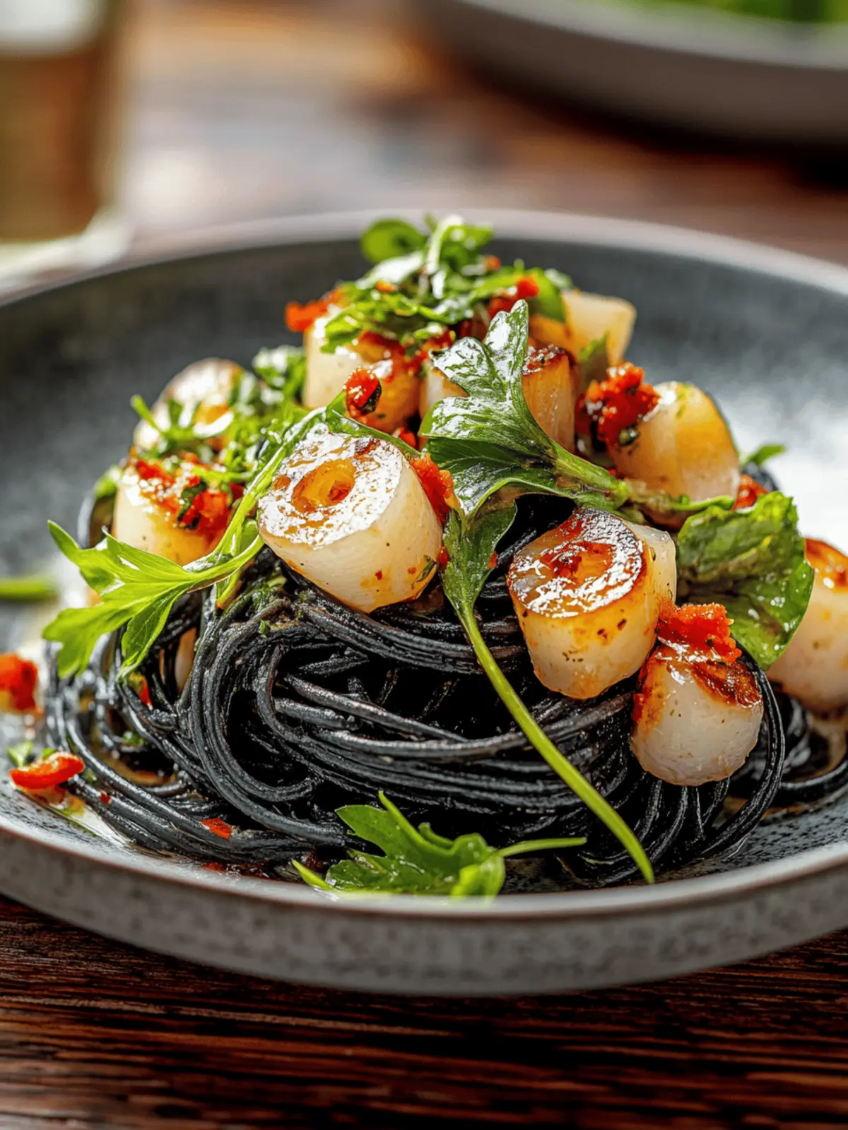 Tintenfisch-Tinte Linguine in 30 Minuten zaubern 3 Tintenfisch-Tinte Linguine