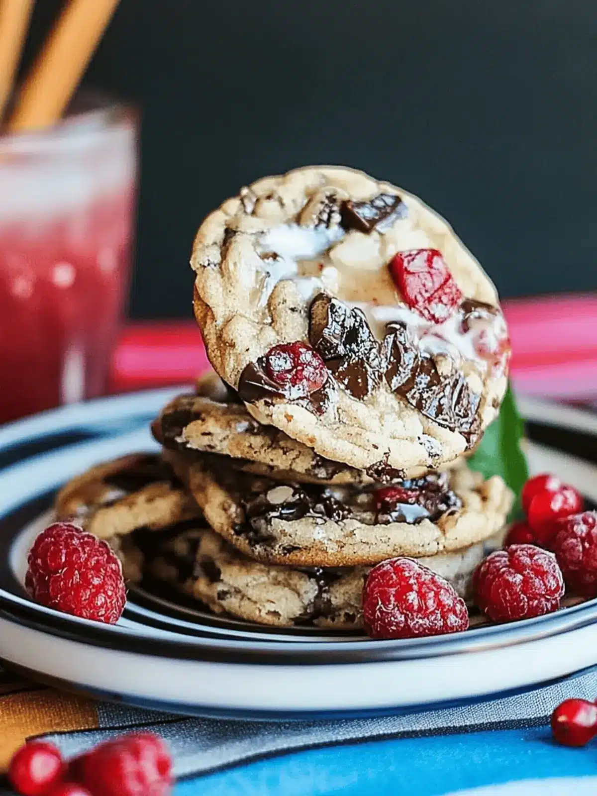 Dein Rezept für Preiselbeer-Dunkle-Schokoladenstückchen-Kekse 4 Preiselbeer-Dunkle-Schokoladenstückchen-Kekse