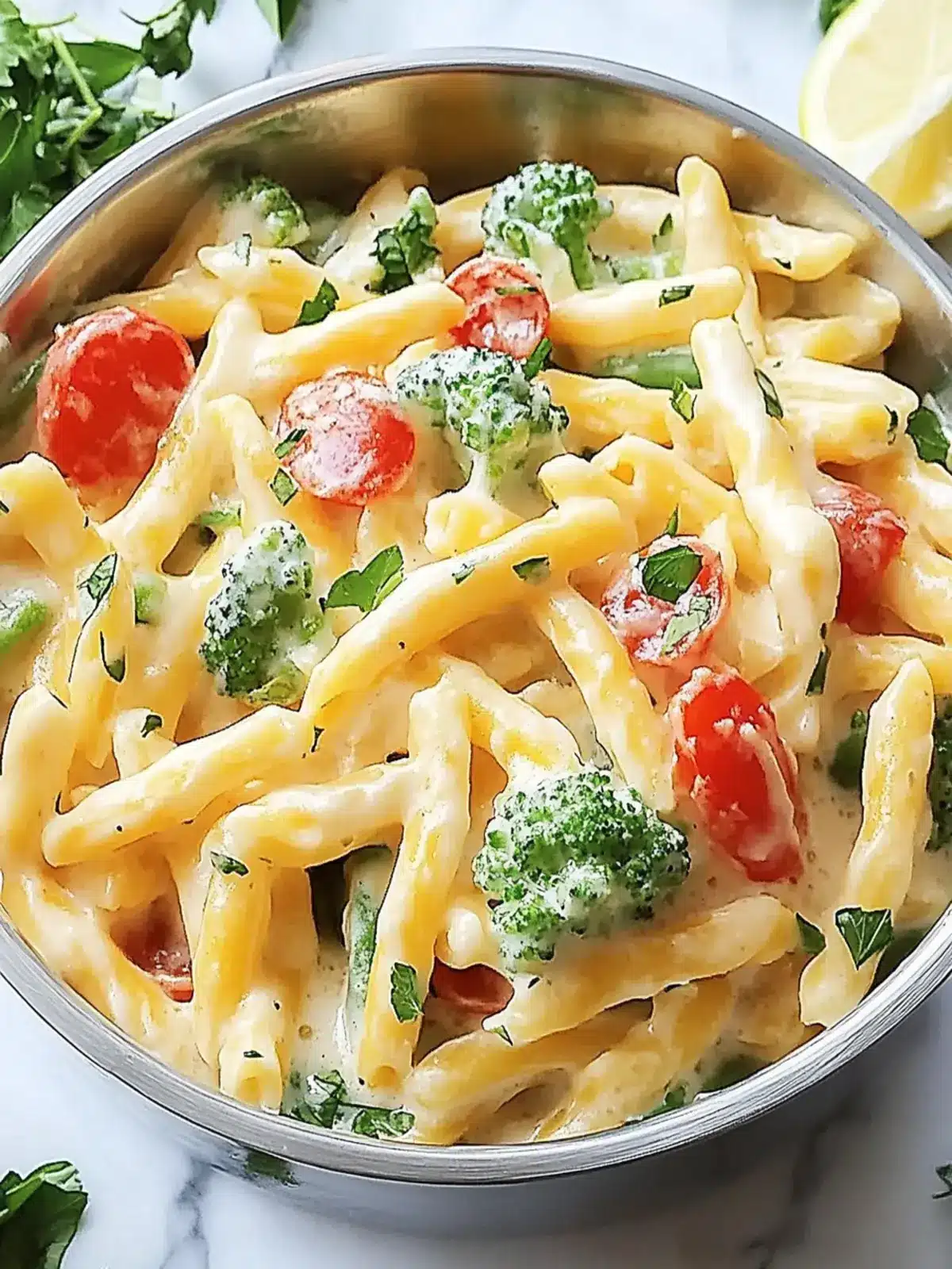 Cremige Pasta Primavera für schnelle Genussmomente 5 Cremige Pasta Primavera