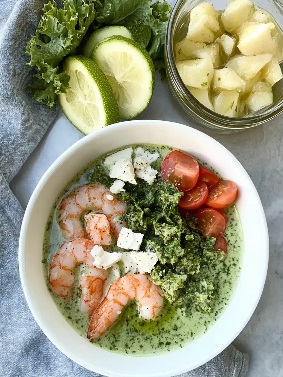 Grüne Göttin Garnelen Salat für gesunde Mahlzeiten 2 Grüne Göttin Garnelen Salat