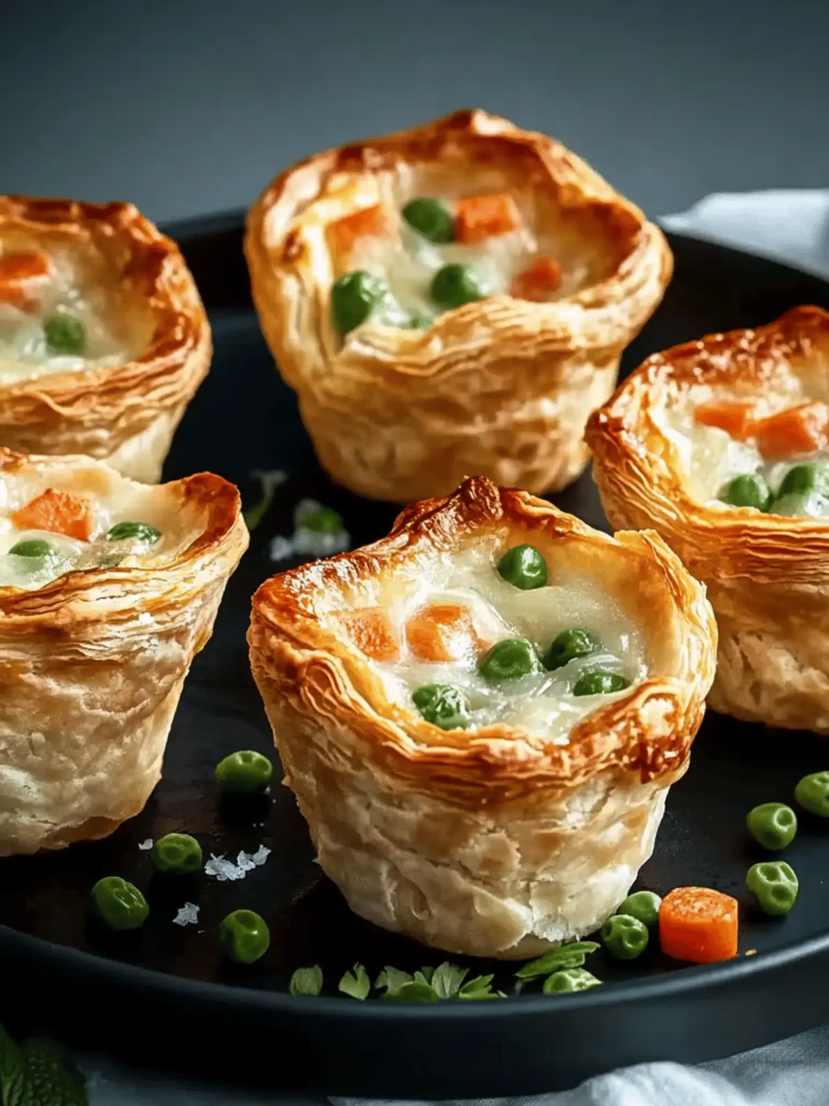 Mini-Hühnchen-Pasteten Rezept für jeden Abend 2 Mini-Hühnchen-Pasteten Rezept