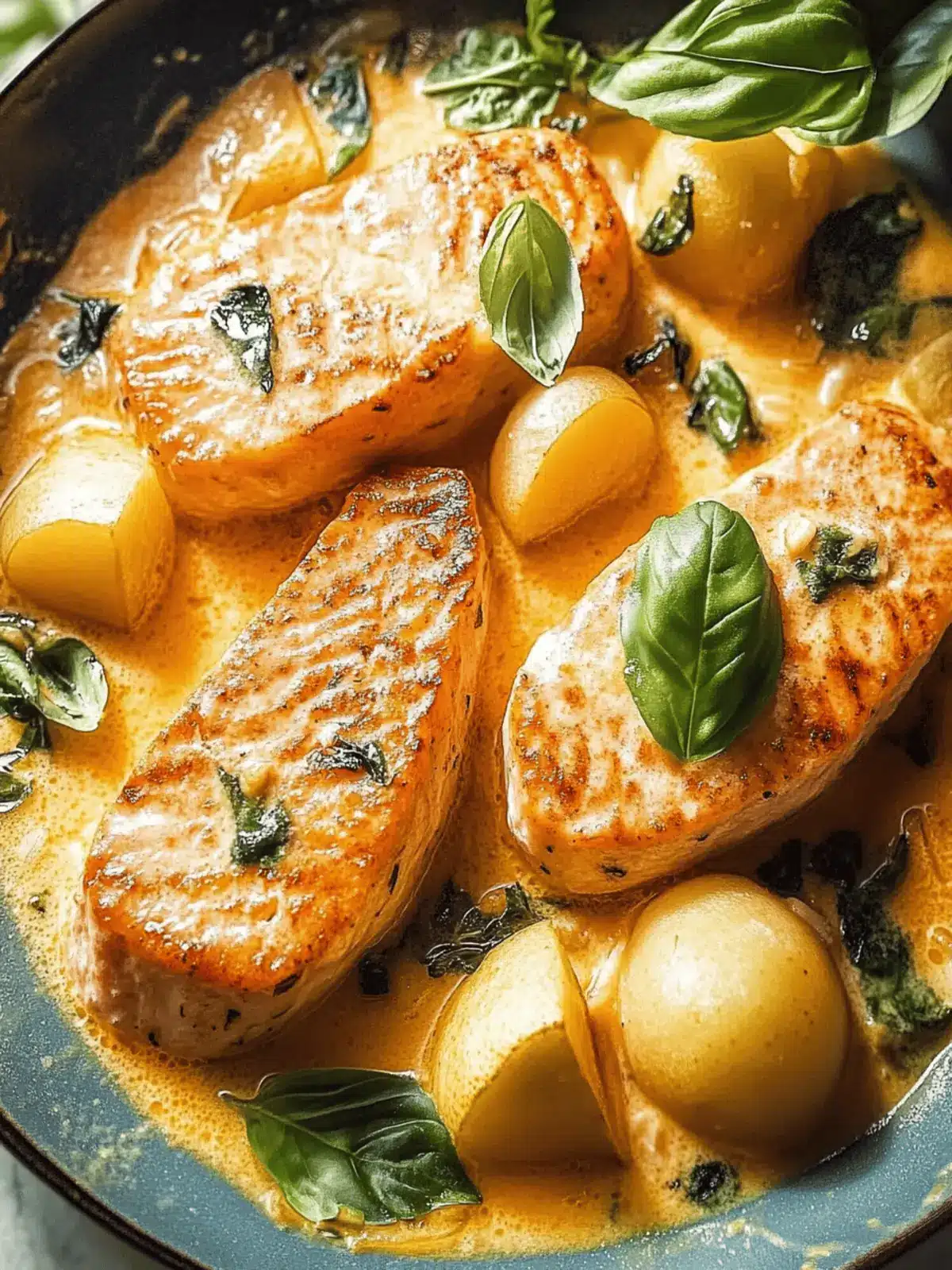 Cremiger Lachs und Gnocchi