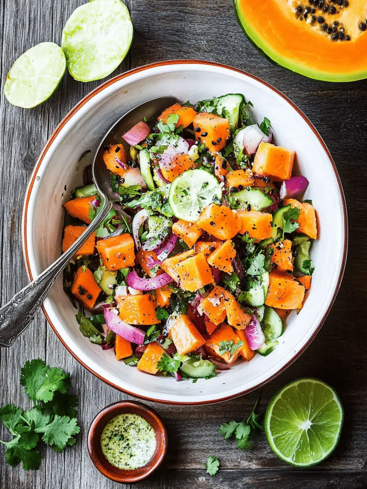 Mexikanischer Papaya-Salat