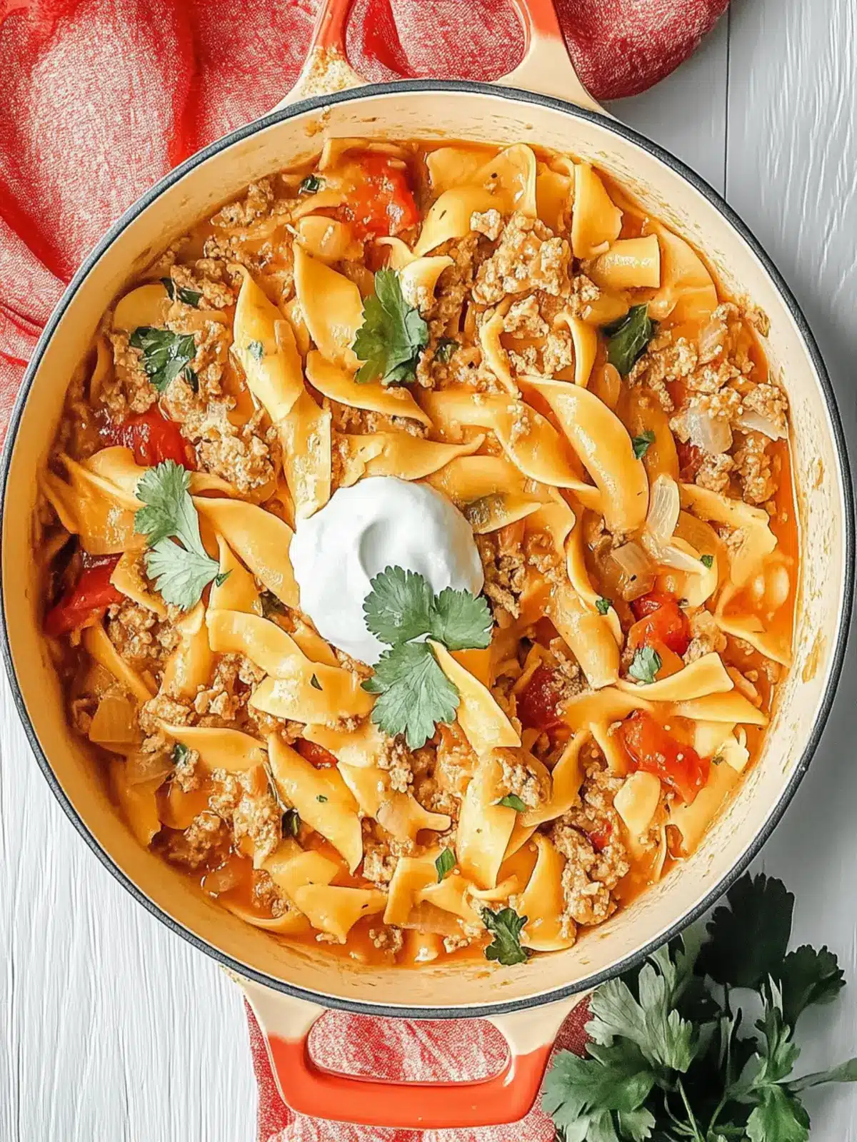 Hähnchenfleisch Fajita Pasta in einem Topf zaubern 5 Hähnchenfleisch Fajita Pasta