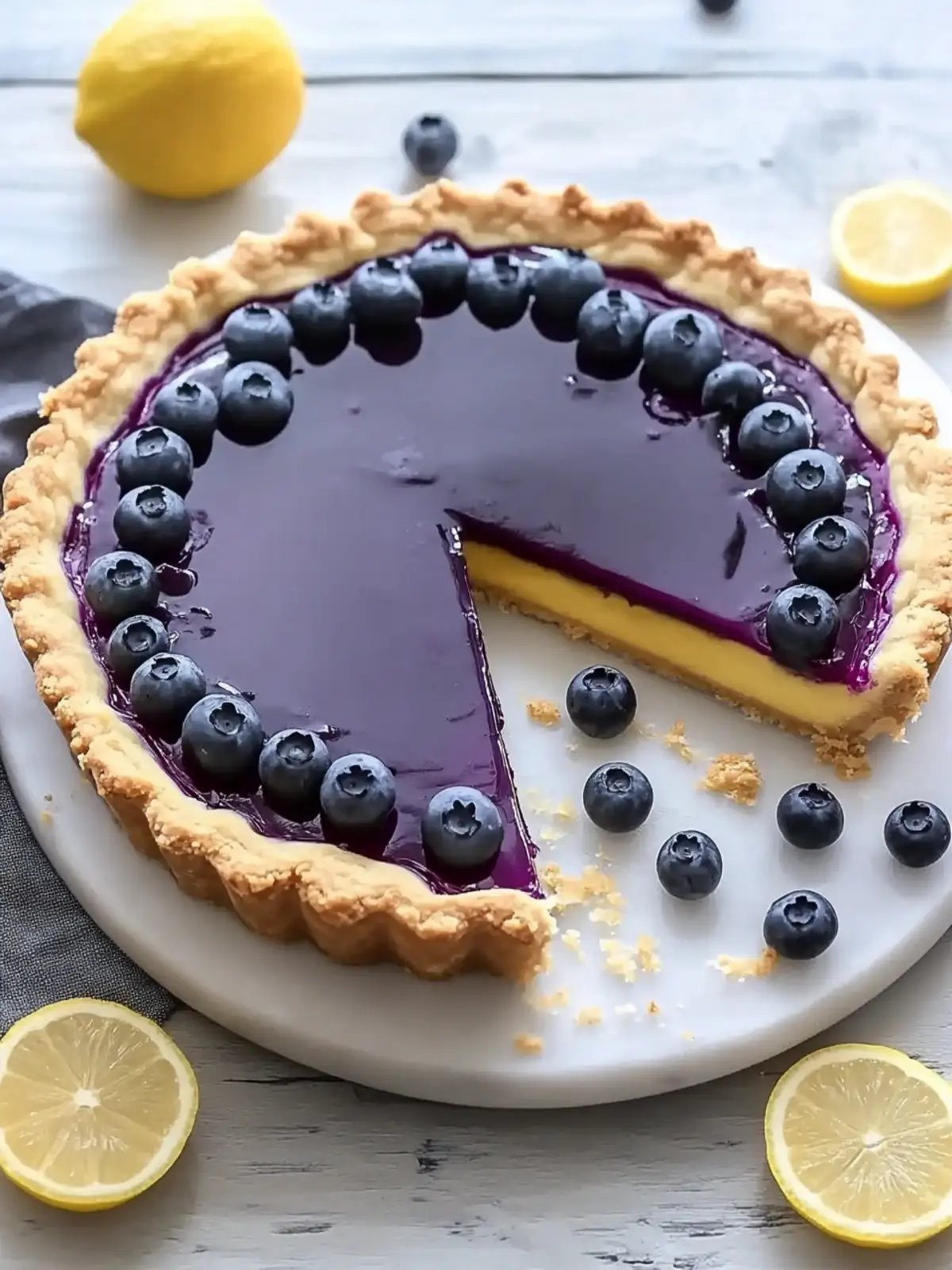 Blaubeer-Zitronen-Curd-Tarte Rezept für Genussexperten 5 Blaubeer-Zitronen-Curd-Tarte Rezept