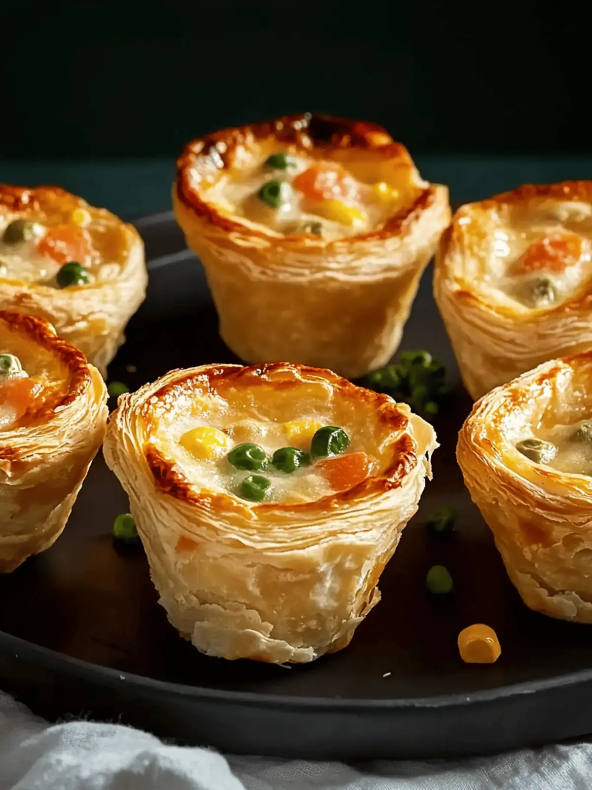 Mini-Hühnchen-Pasteten Rezept für jeden Abend 4 Mini-Hühnchen-Pasteten Rezept