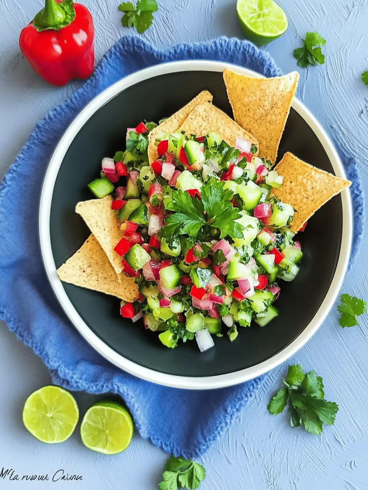 Frische Kiwi Gurken Salsa für den perfekten Sommergenuss 2 Kiwi Gurken Salsa