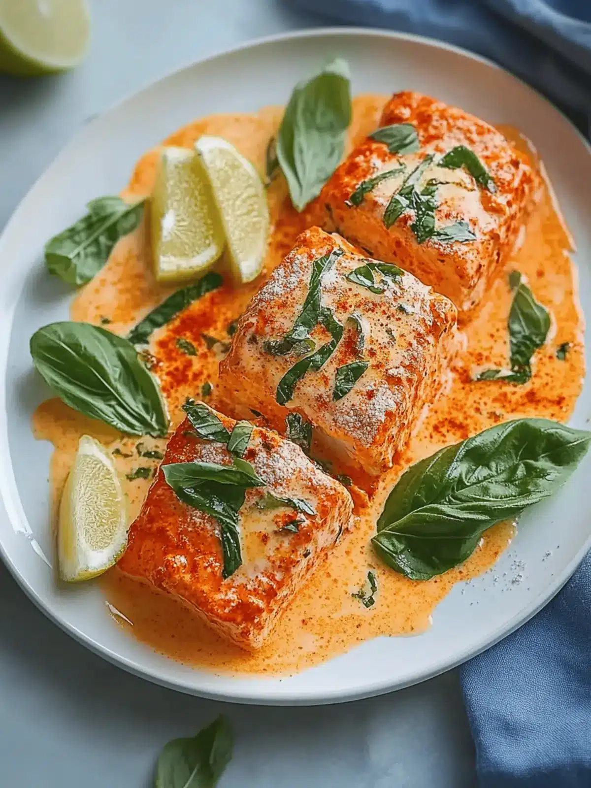 Lachs mit gerösteter Paprikasauce schnell zubereiten 4 Lachs mit gerösteter Paprikasauce