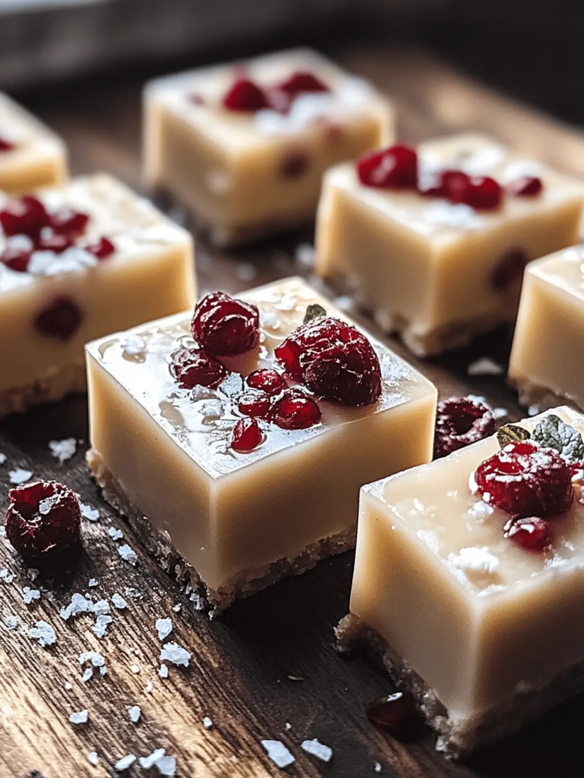 Weiße Schokolade Cranberry Fudge für besondere Anlässe 3 Weiße Schokolade Cranberry Fudge