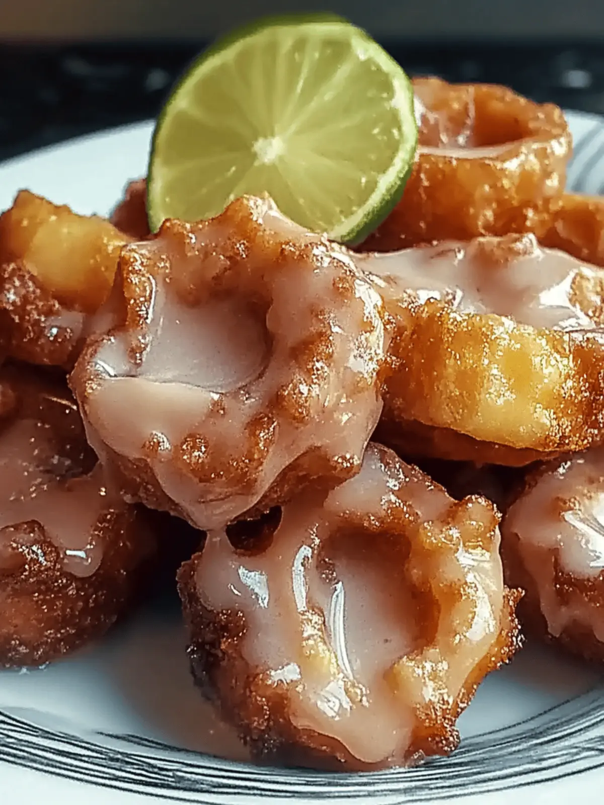 Gebratene Apfelküchlein mit Glasur: Gesund und Lecker 5 Gebratene Apfelküchlein mit Glasur