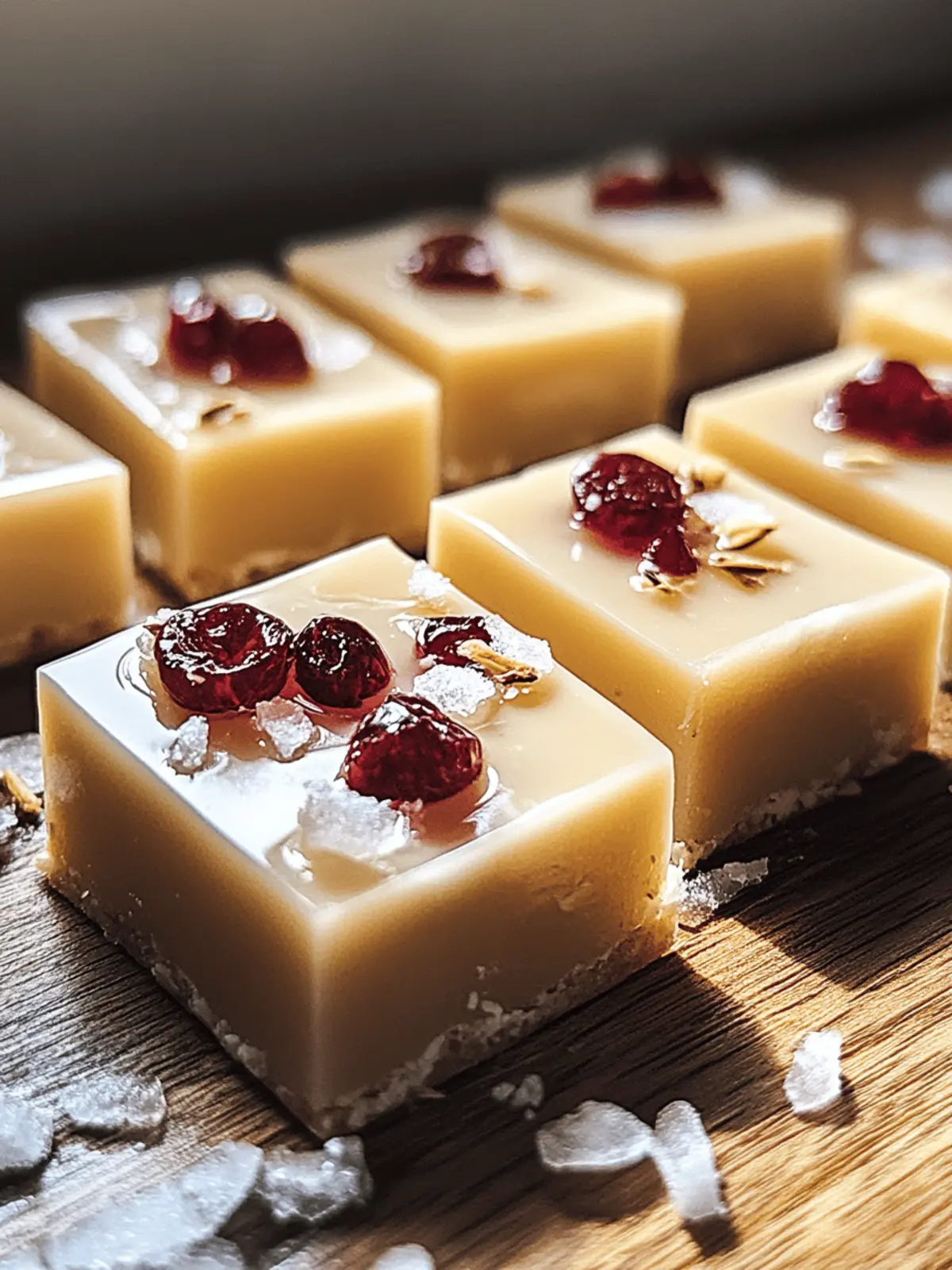 Weiße Schokolade Cranberry Fudge für besondere Anlässe 4 Weiße Schokolade Cranberry Fudge