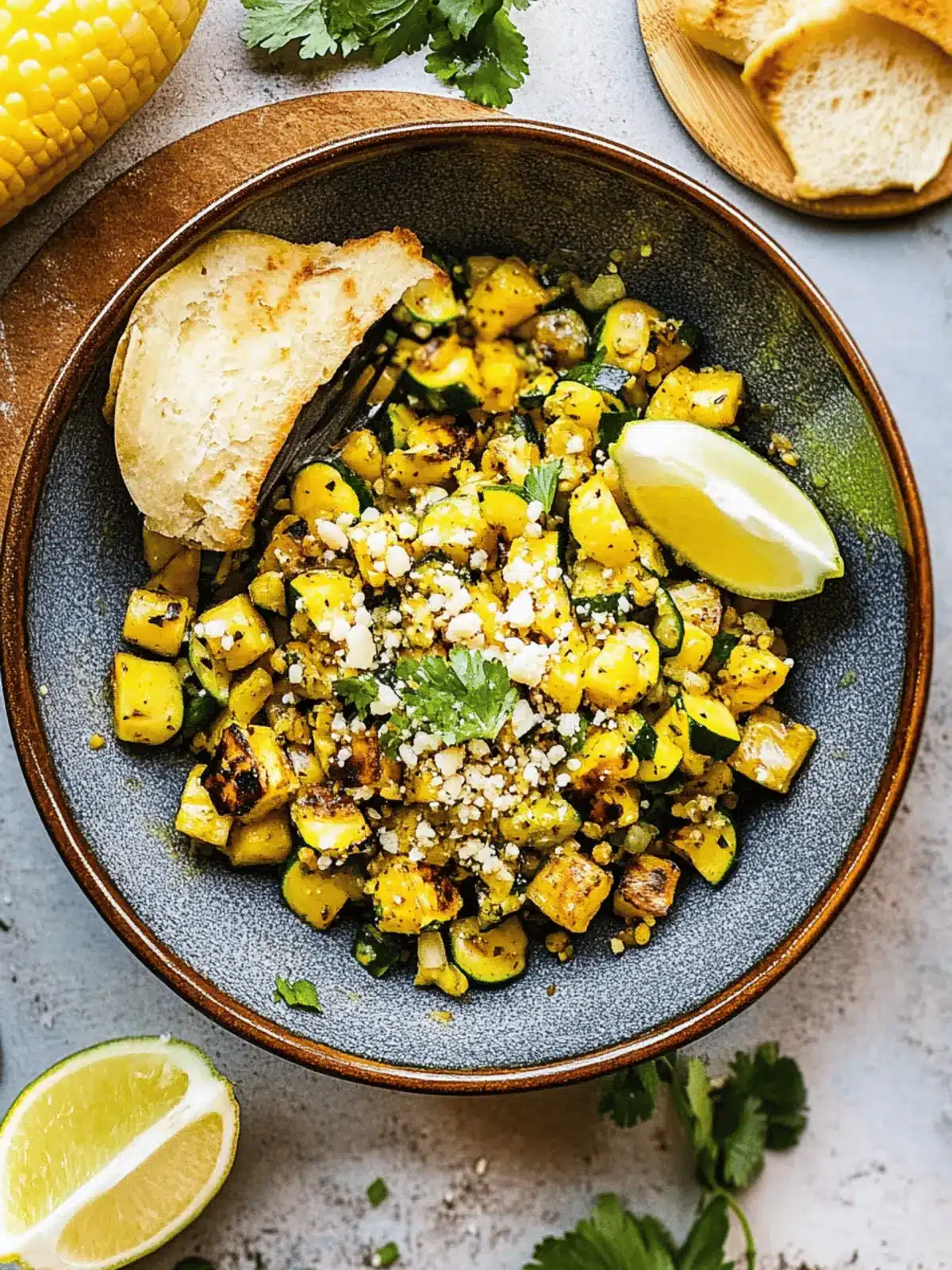 Gegrillter Mais- und Zucchinisalat für den Sommer 2 Gegrillter Mais- und Zucchinisalat