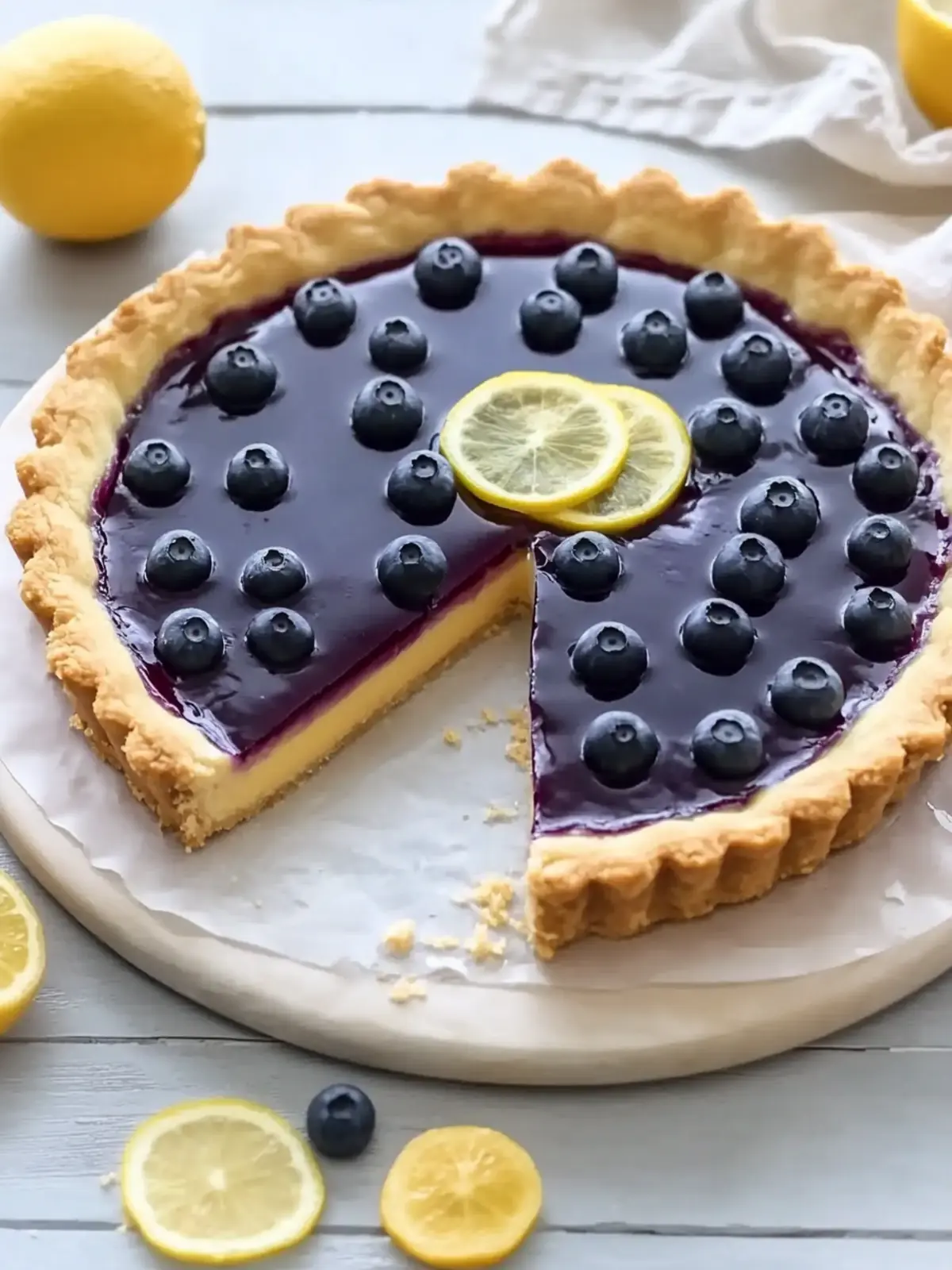 Blaubeer-Zitronen-Curd-Tarte Rezept für Genussexperten 4 Blaubeer-Zitronen-Curd-Tarte Rezept