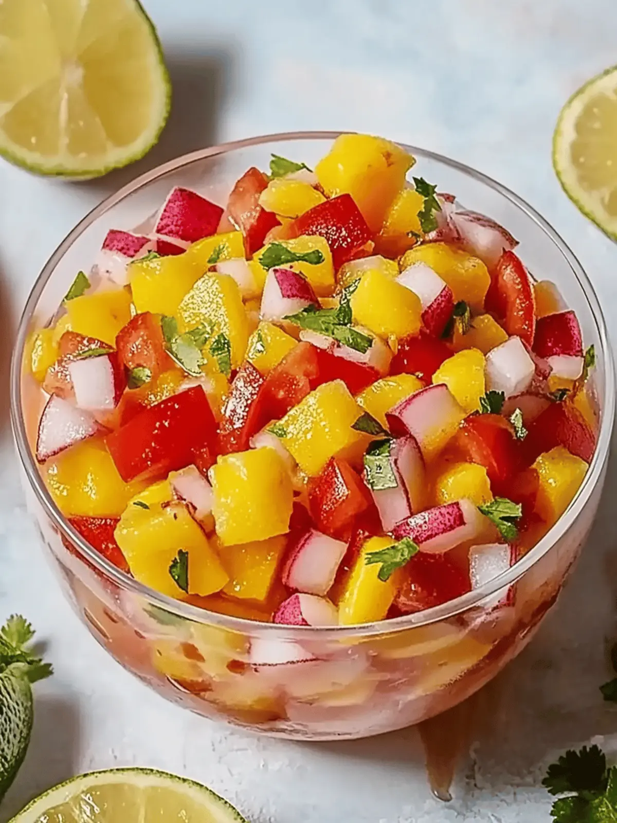 Mango Pico de Gallo für den perfekten Genuss 2 Mango Pico de Gallo: Mango Pico de Gallo