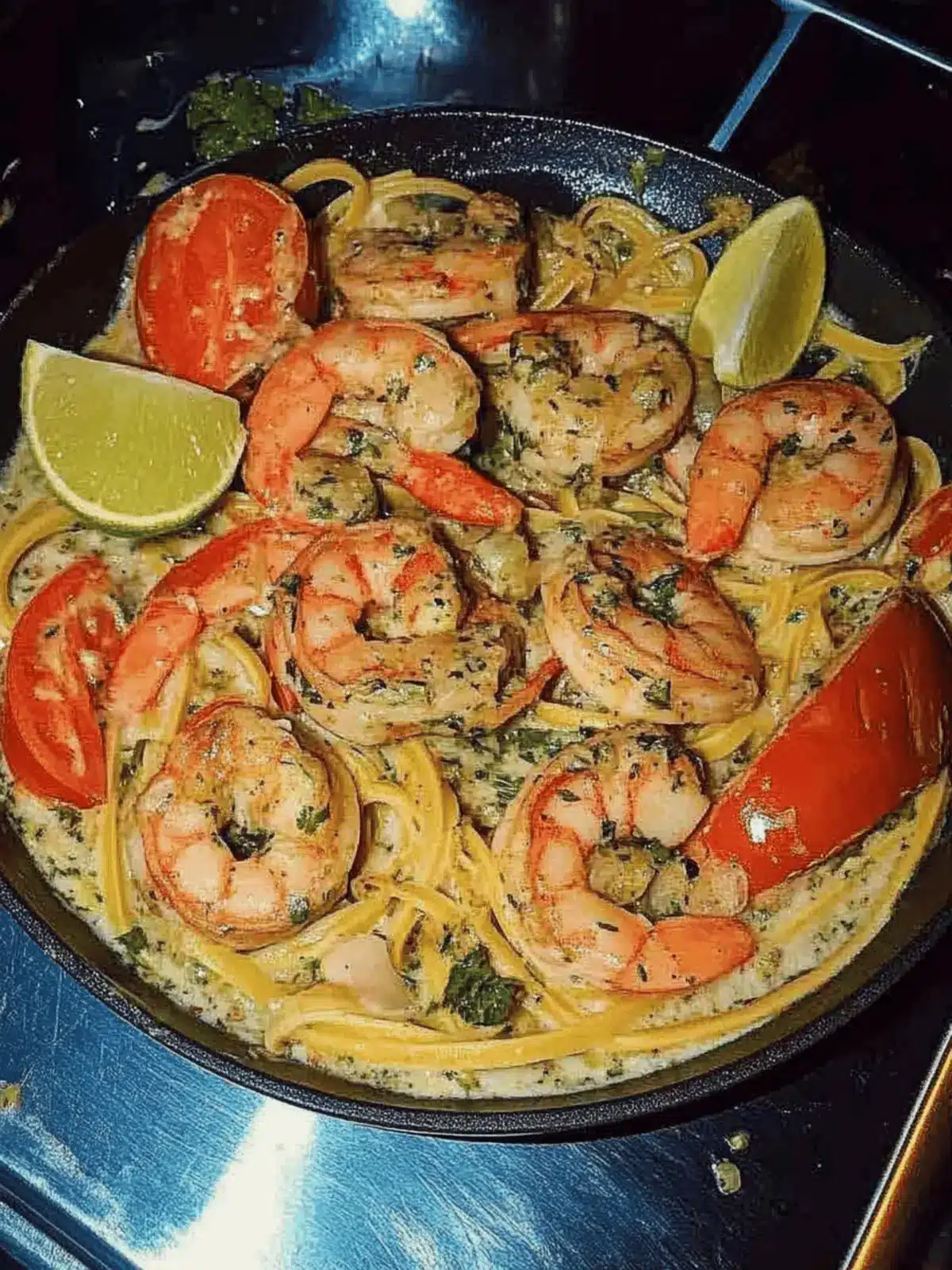 Jerk Garnelen Fettuccine – Karibischer Genuss pur 4 Jerk Garnelen Fettuccine