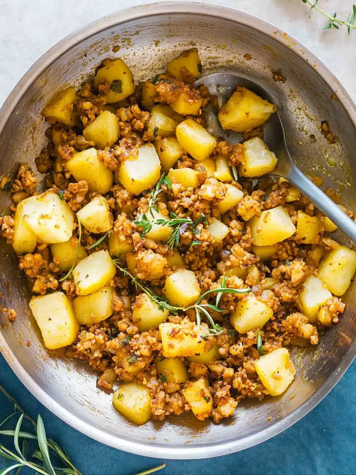 Gewürztes Hacklamm mit Kartoffeln: Schnelles Komfortessen 5 Gewürztes Hacklamm mit Kartoffeln