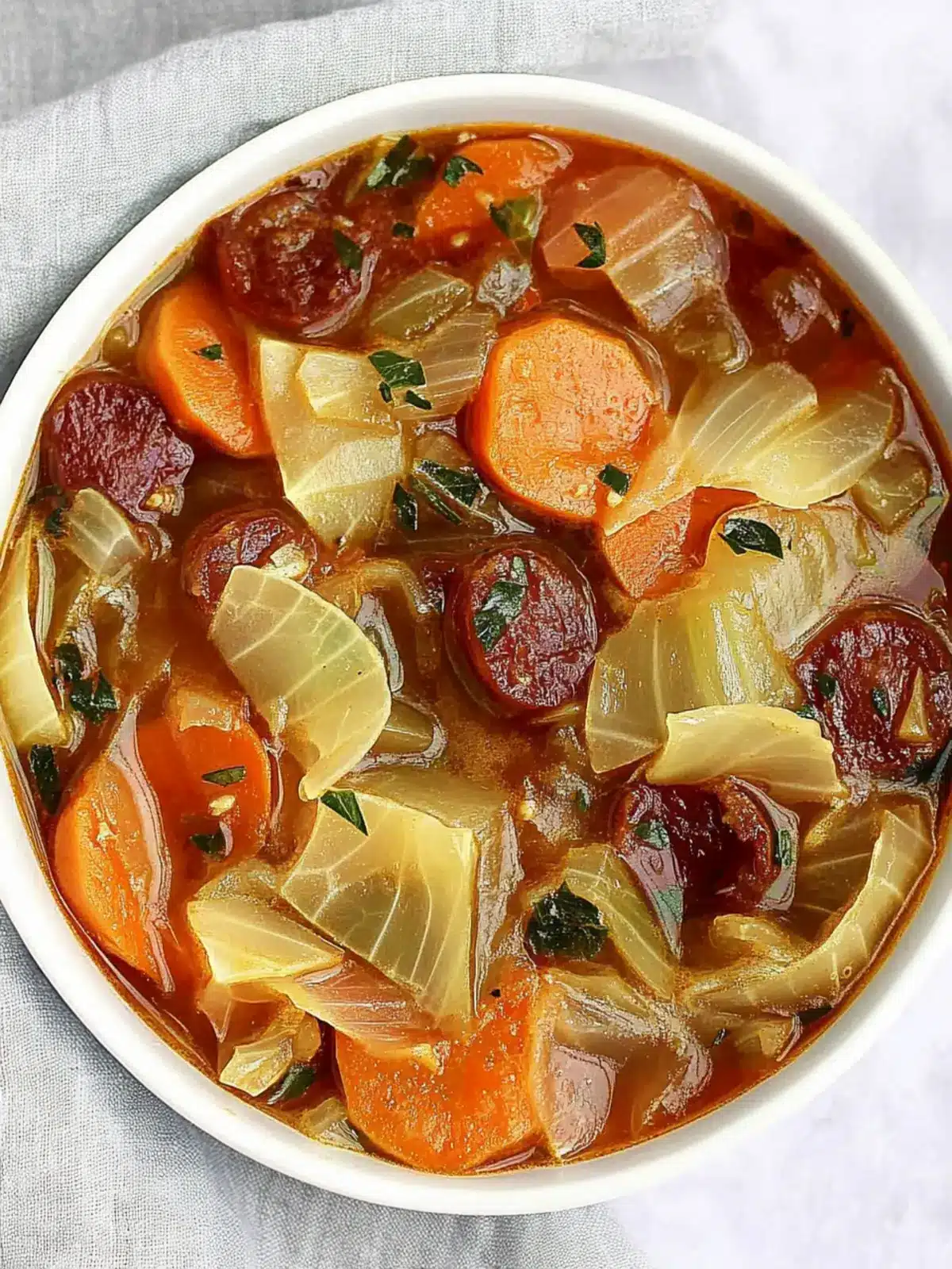 Kohl Suppe mit Wurst für wohlige Momente 3 Kohl Suppe mit Wurst