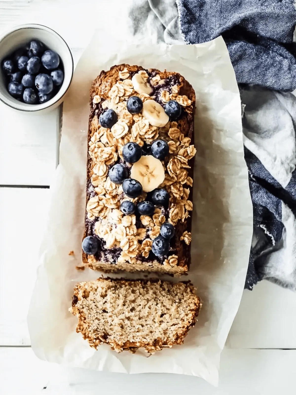 Blaubeer Haferflocken Bananenbrot Rezept für Genießer 3 Blaubeer Haferflocken Bananenbrot